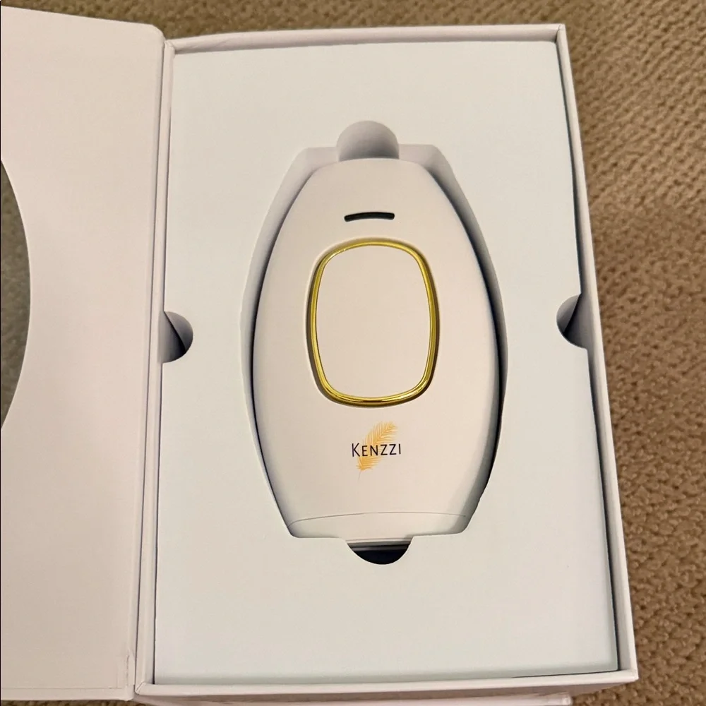 Kenzzi White and Gold IPL Hair Removal Device